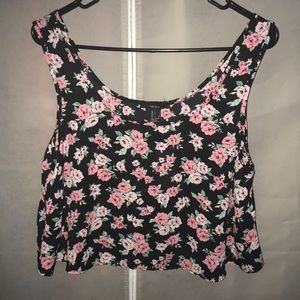 Forever 21 flowered crop top